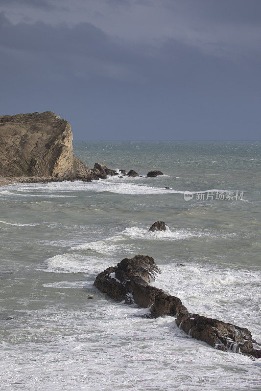 Man O War海湾，多塞特，英格兰，联合王国